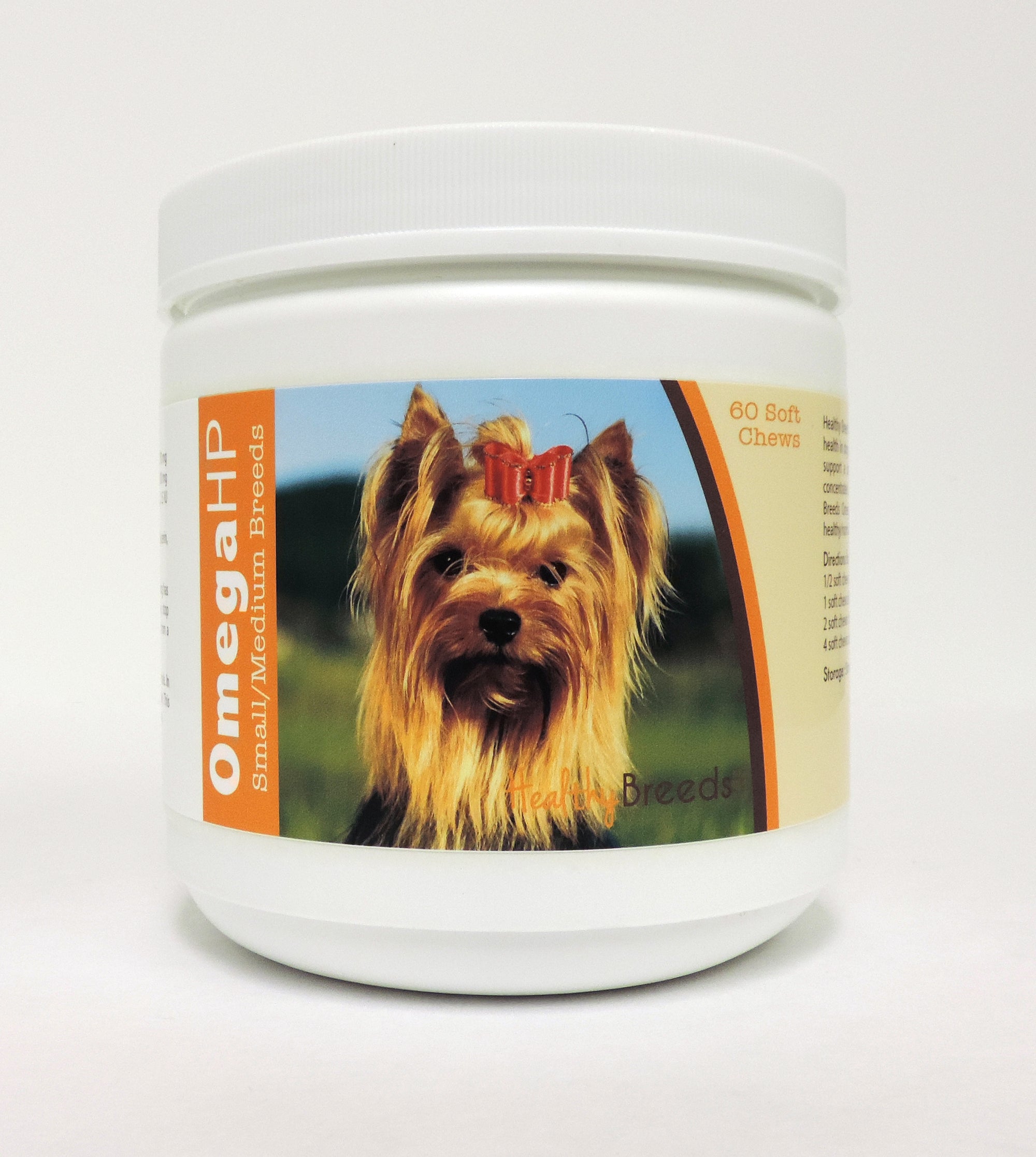 Healthy Breeds Yorkshire Terrier Omega HP Fatty Acid Skin and Coat Support Soft Chews 60 Count