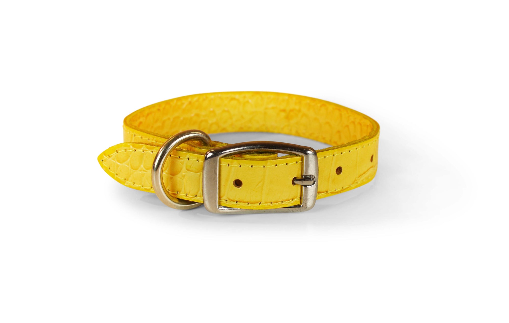 Faux Crocodile Collar - Plain Thin