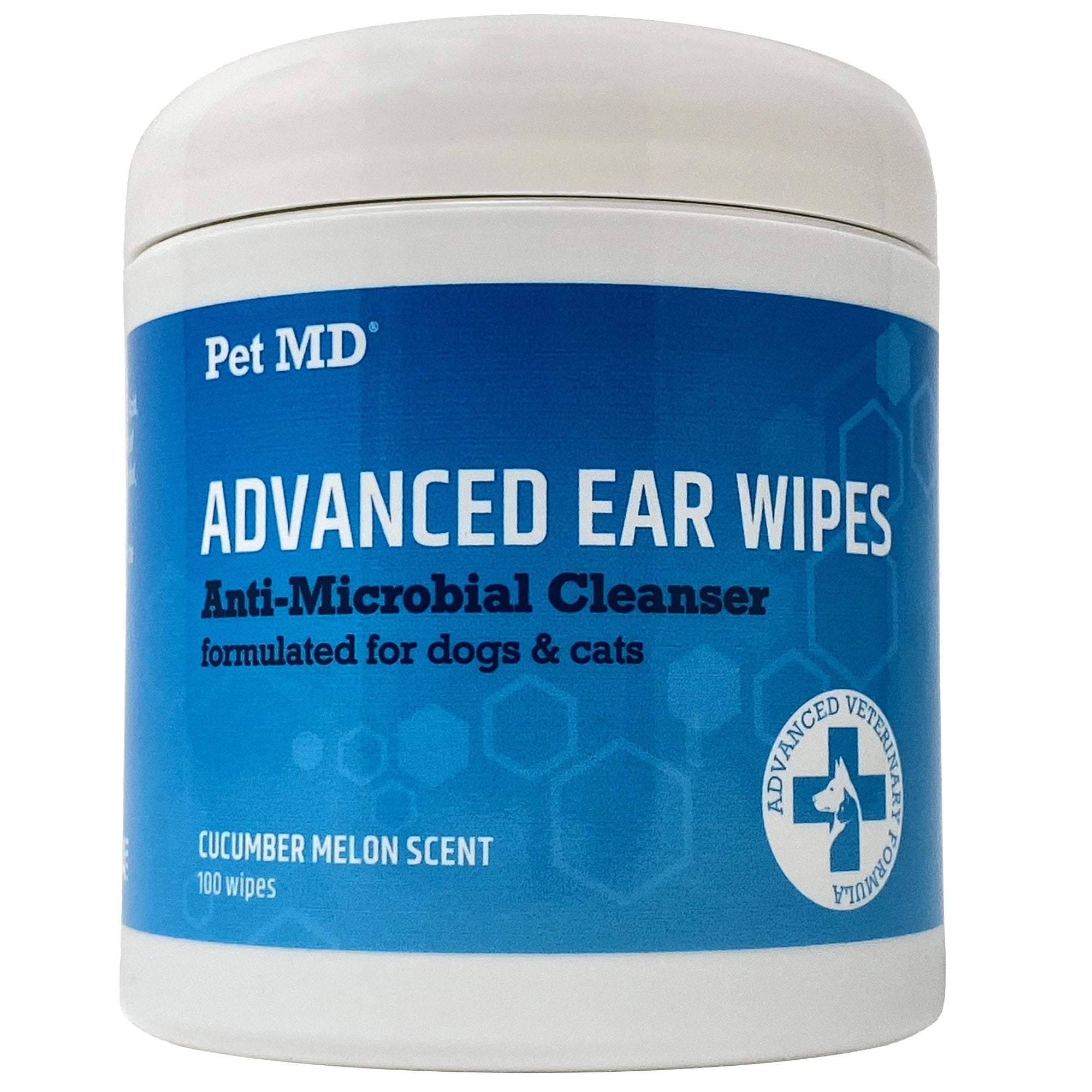 Advanced Ear Wipes for Dogs & Cats - 100 Count