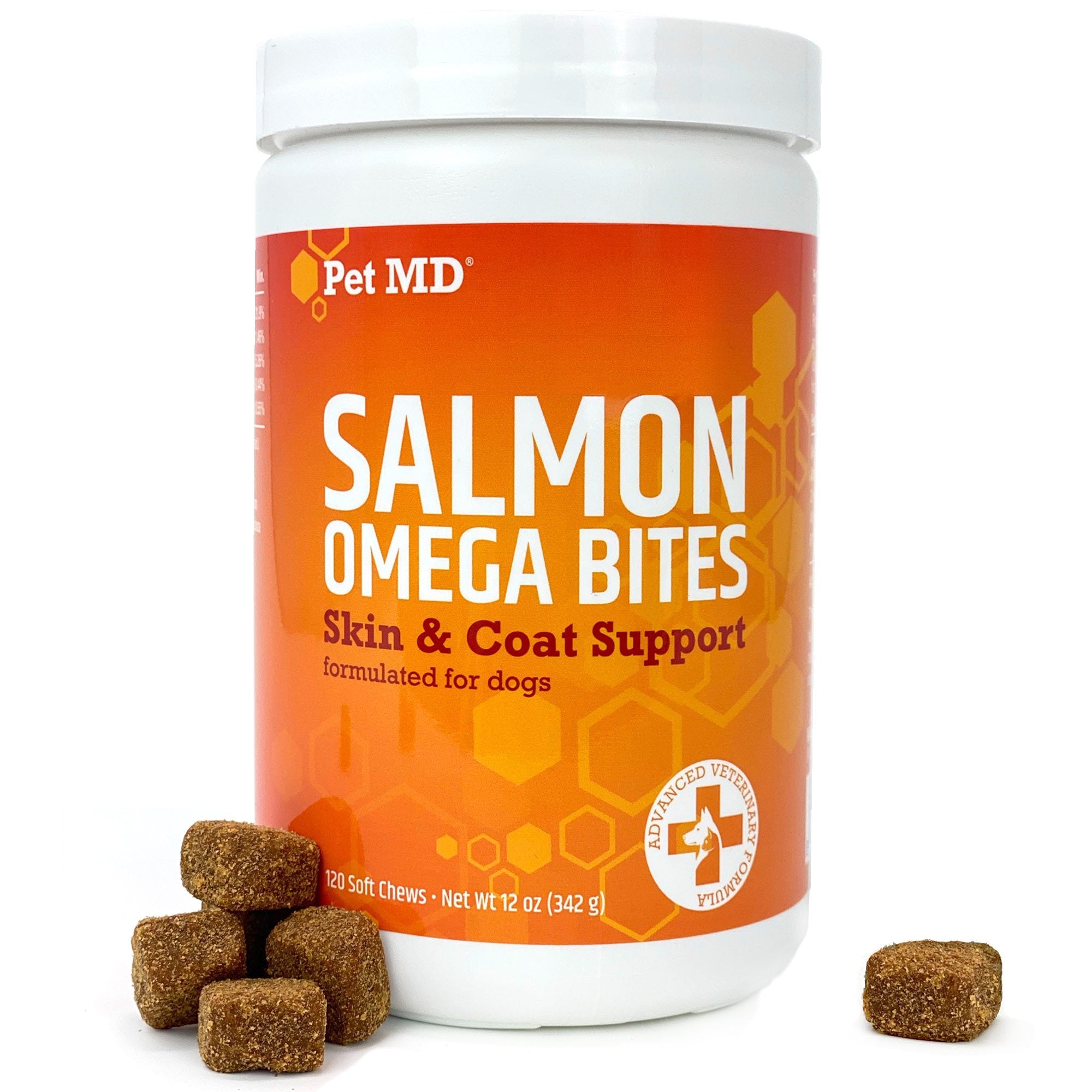 Salmon Omega Soft Chew Bites for Dogs - 120 Count