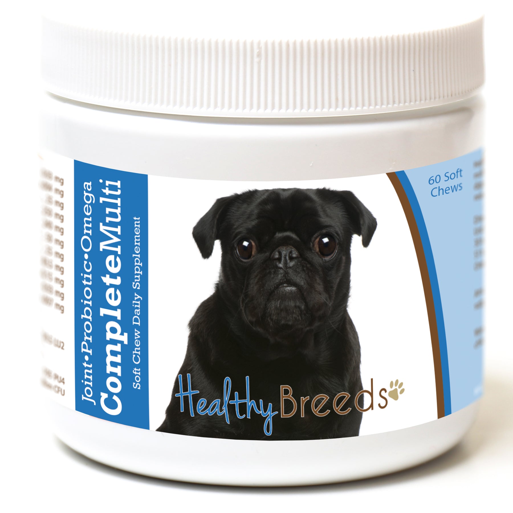 Healthy Breeds Pug All In One Multivitamin Soft Chew 60 Count