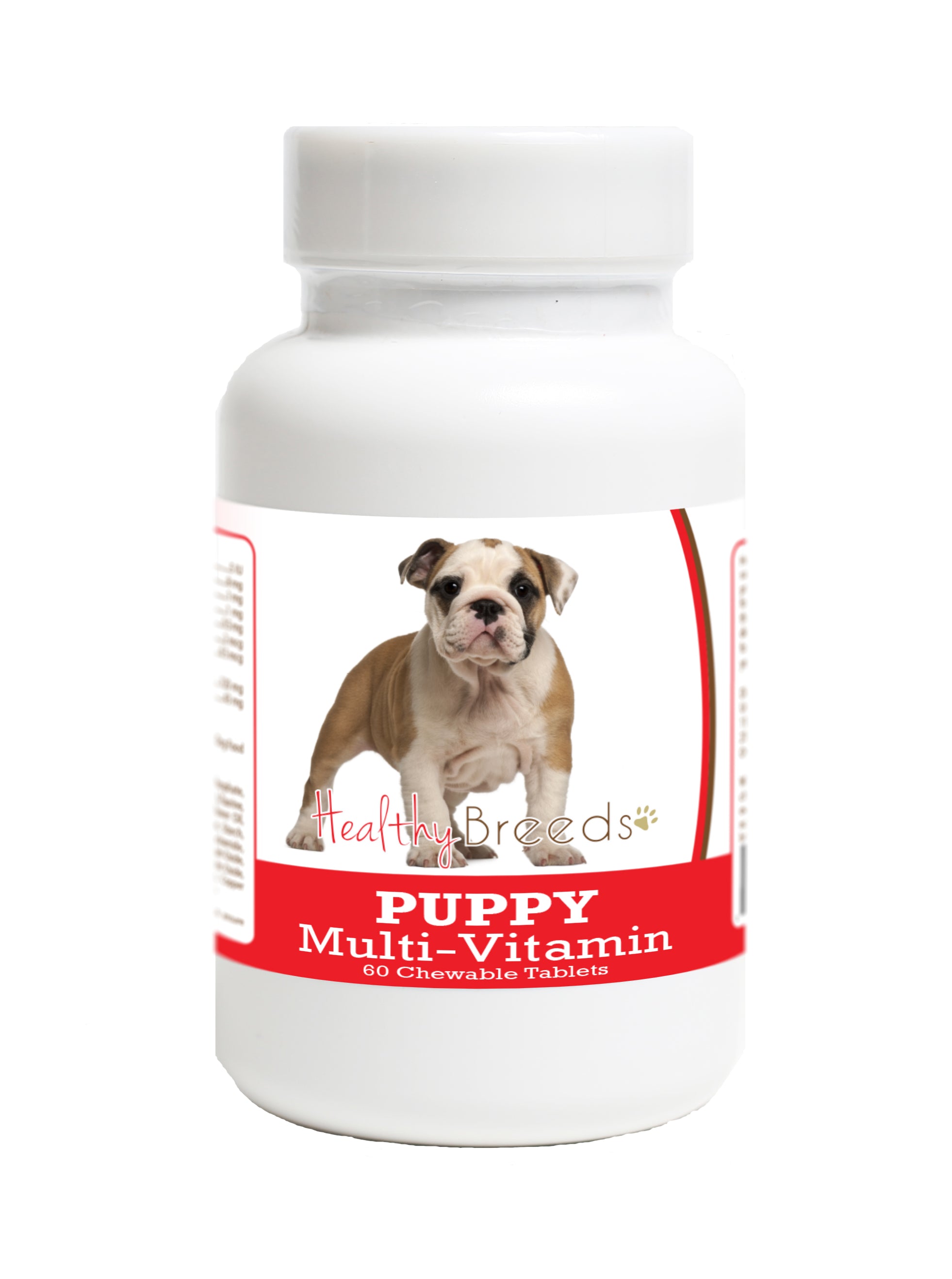 Healthy Breeds Bulldog Puppy Dog Multivitamin Tablet 60 Count