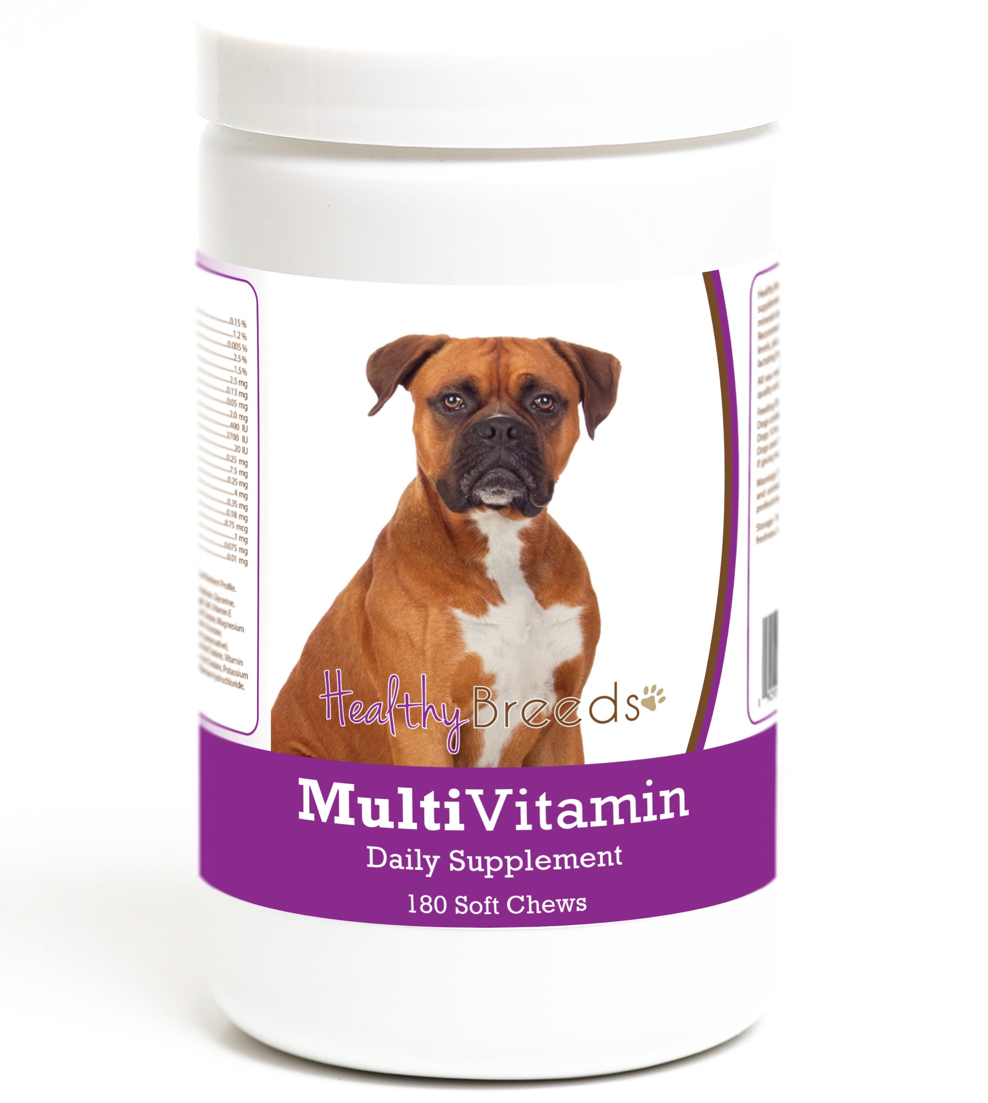 Healthy Breeds Boxer Multivitamin Soft Chew for Dogs 180 Count