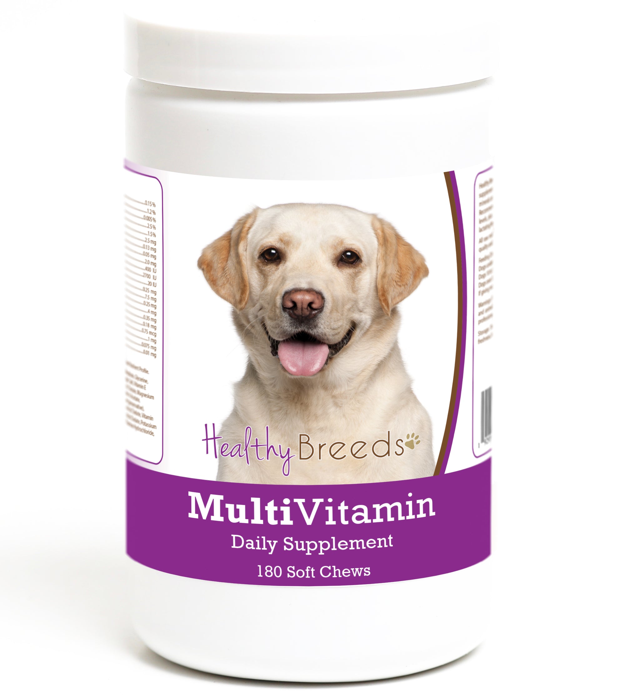 Healthy Breeds Labrador Retriever Multivitamin Soft Chew for Dogs 180 Count