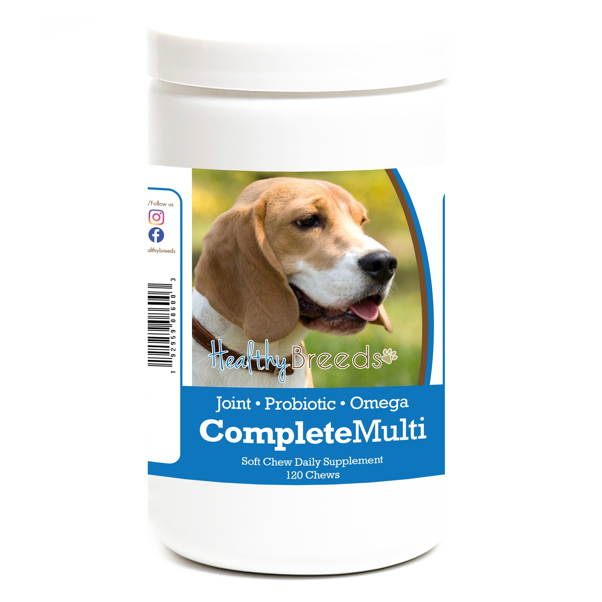 Healthy Breeds Beagle All In One Multivitamin Soft Chew 120 Count