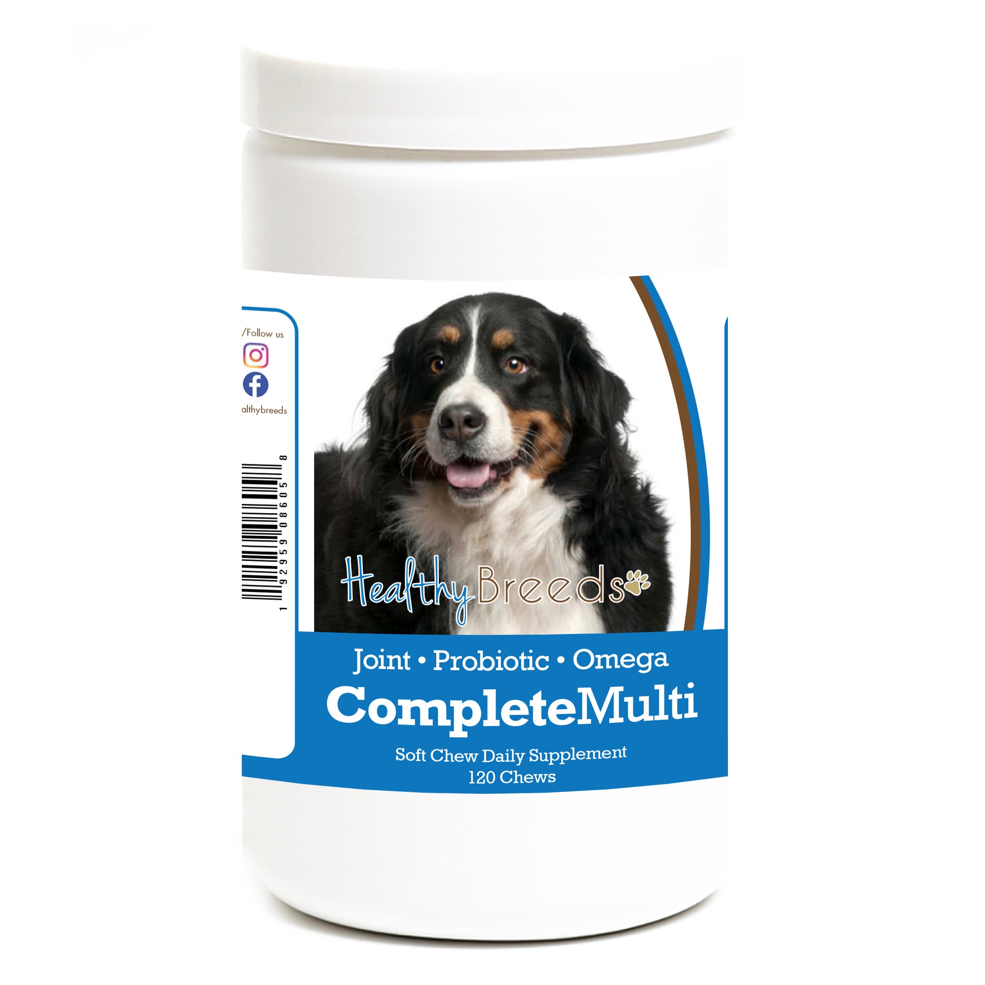 Healthy Breeds Bernese Mountain Dog All In One Multivitamin Soft Chew 120 Count