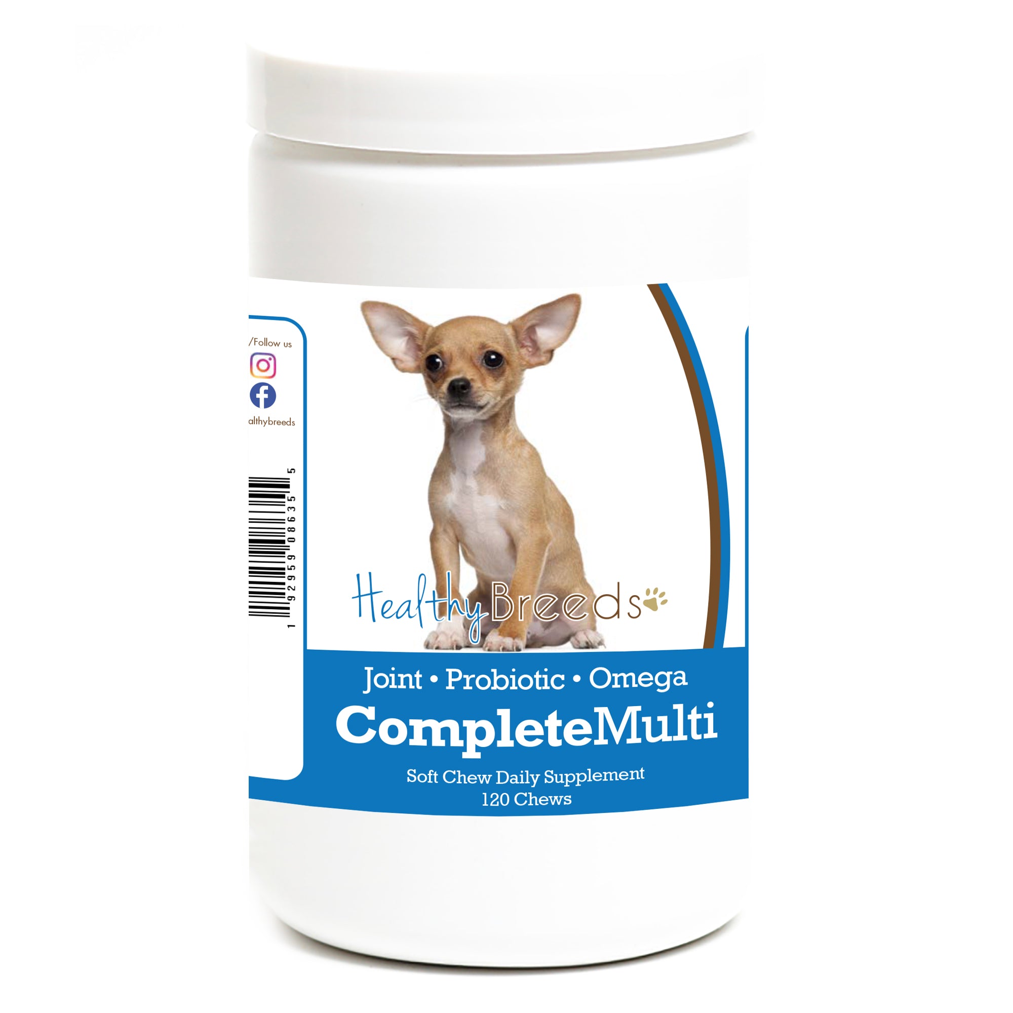 Healthy Breeds Chihuahua All In One Multivitamin Soft Chew 120 Count