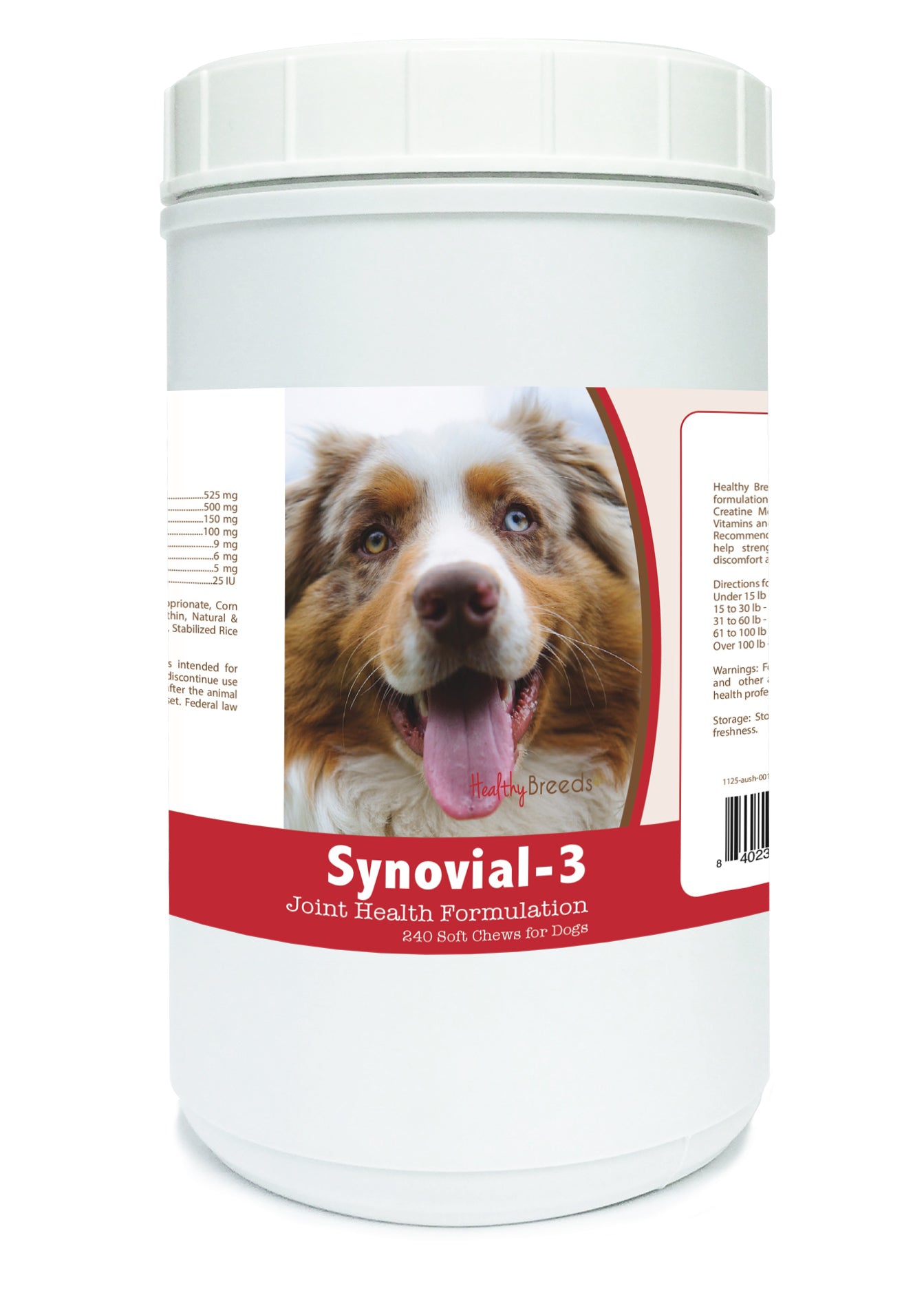 Healthy Breeds Australian Shepherd Synovial-3 Joint Health Formulation Soft Chews 240 Count