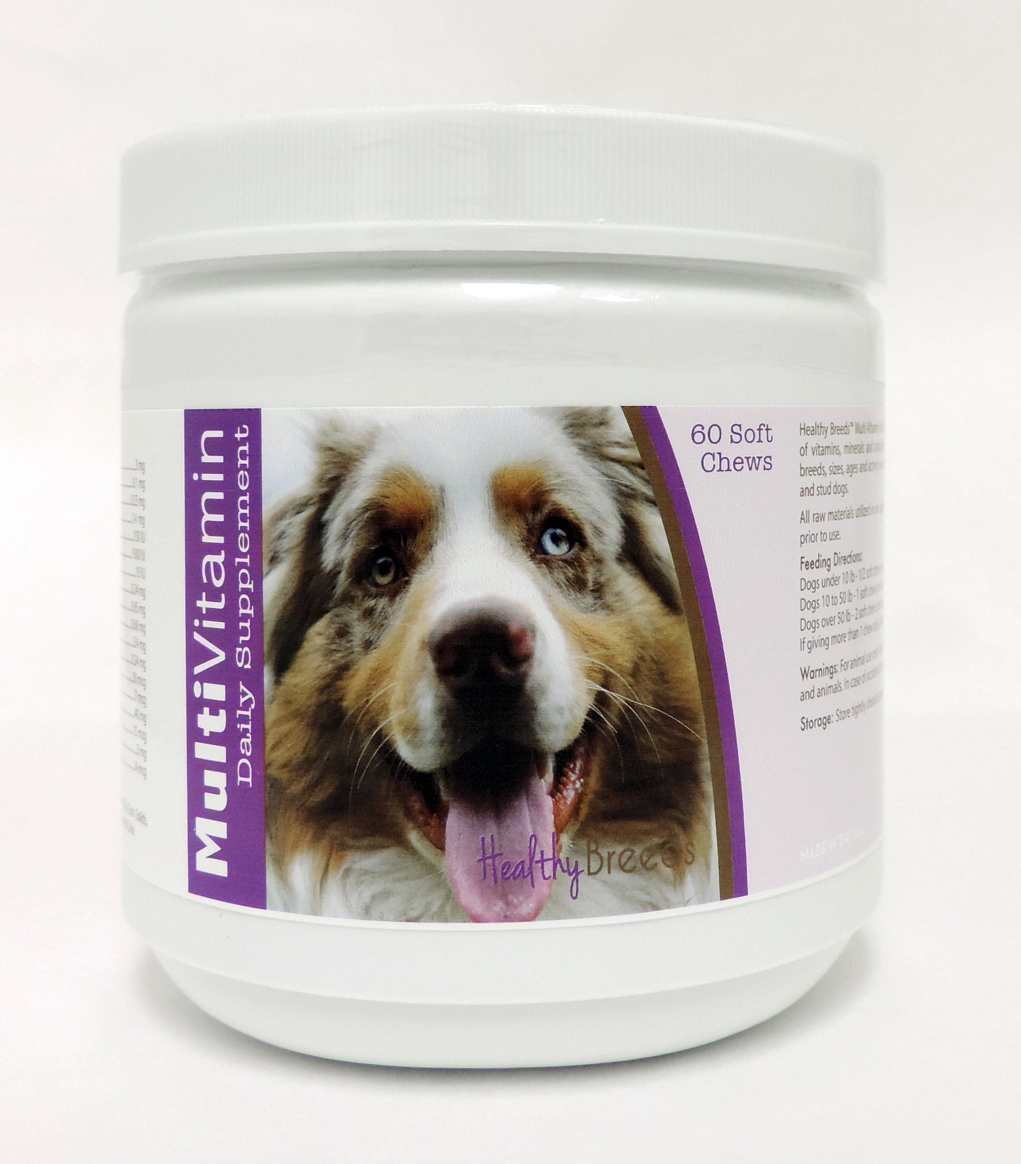 Healthy Breeds Australian Shepherd Multi-Vitamin Soft Chews 60 Count