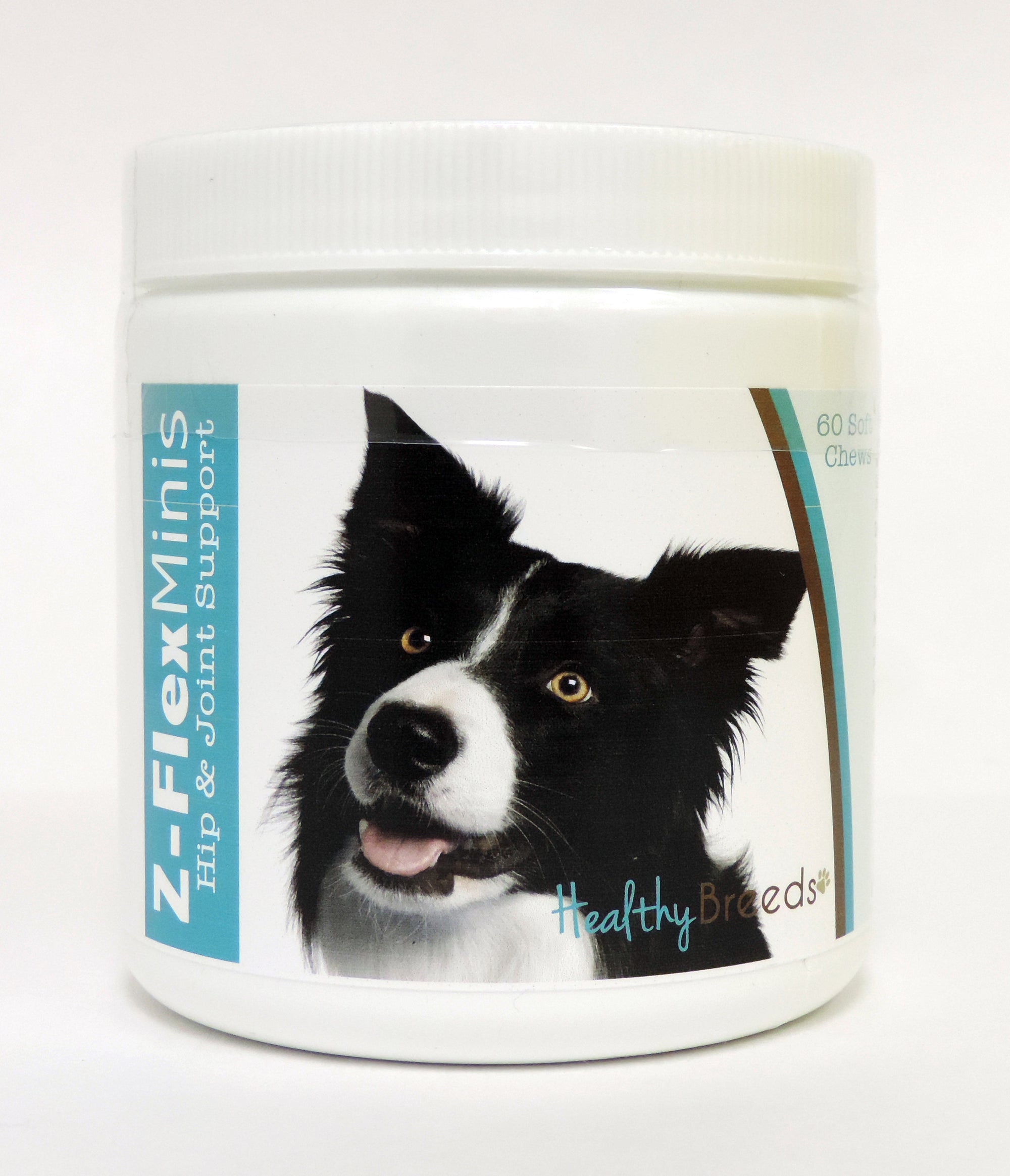 Healthy Breeds Border Collie Z-Flex Minis Hip and Joint Support Soft Chews 60 Count