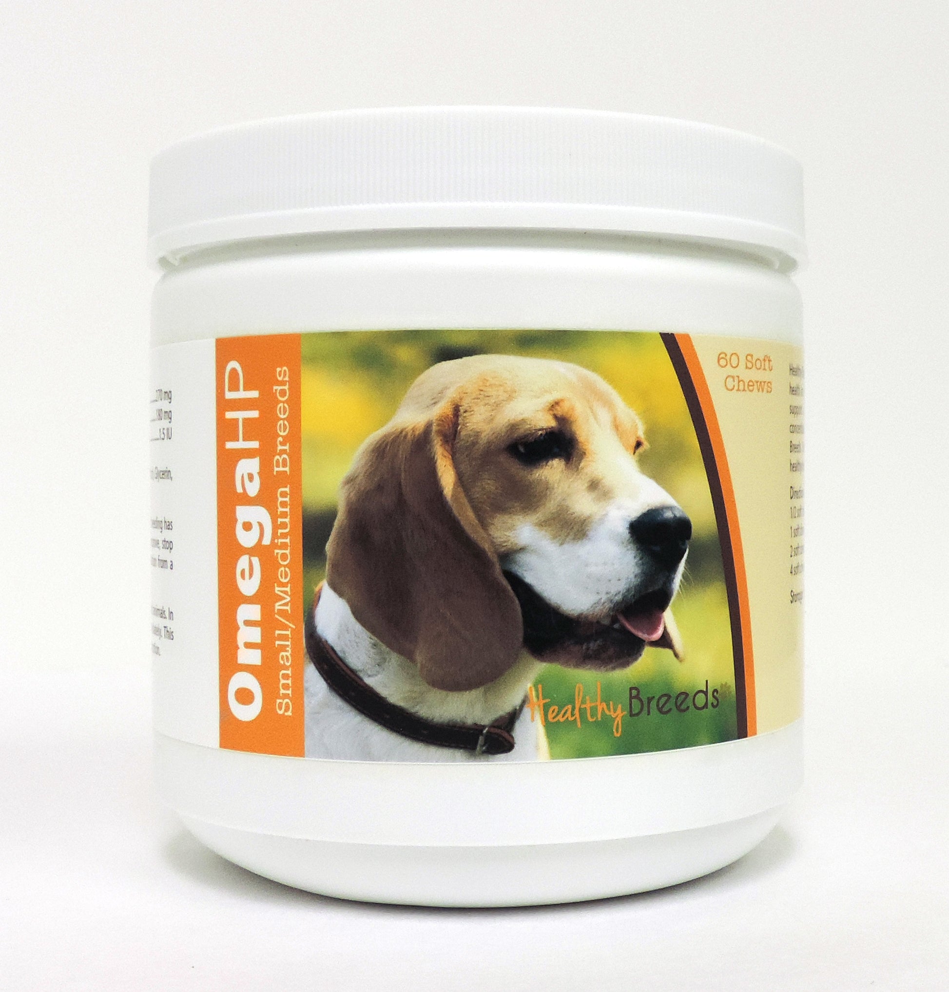 Healthy Breeds Beagle Omega HP Fatty Acid Skin and Coat Support Soft Chews 60 Count