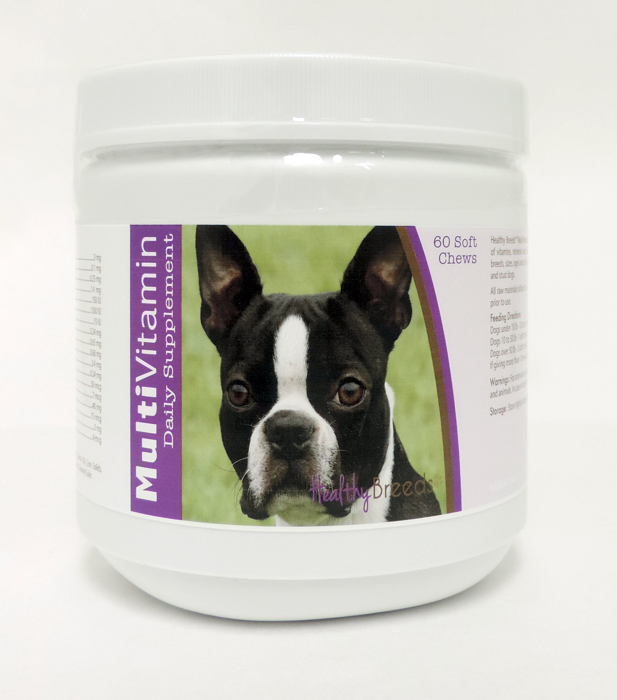 Healthy Breeds Boston Terrier Multi-Vitamin Soft Chews 60 Count