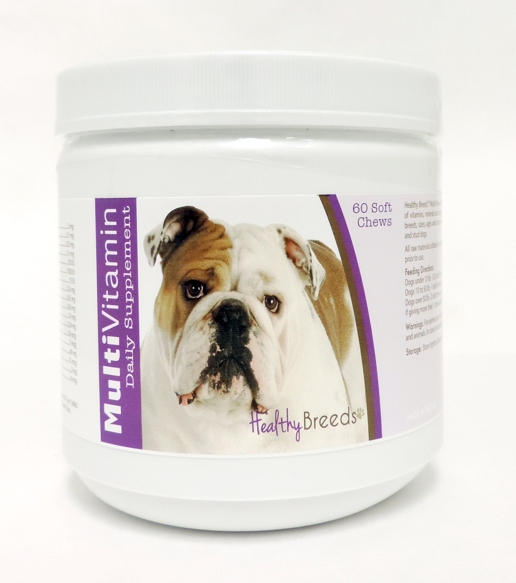 Healthy Breeds Bulldog Multi-Vitamin Soft Chews 60 Count