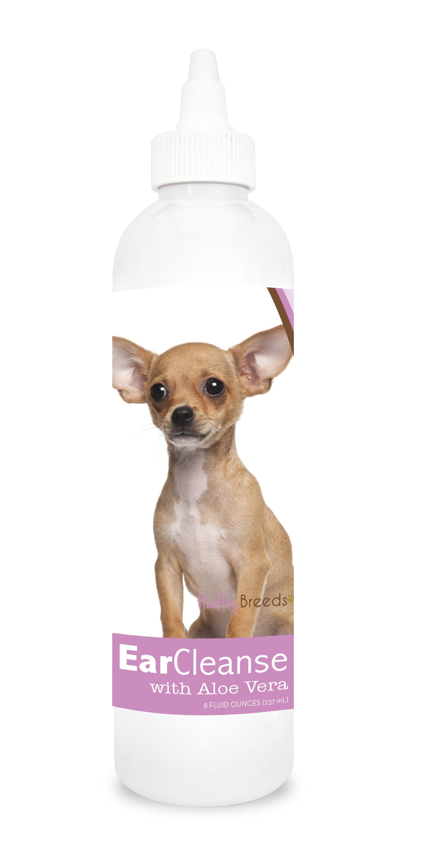 Healthy Breeds Chihuahua Ear Cleanse with Aloe Vera Sweet Pea and Vanilla 8 oz
