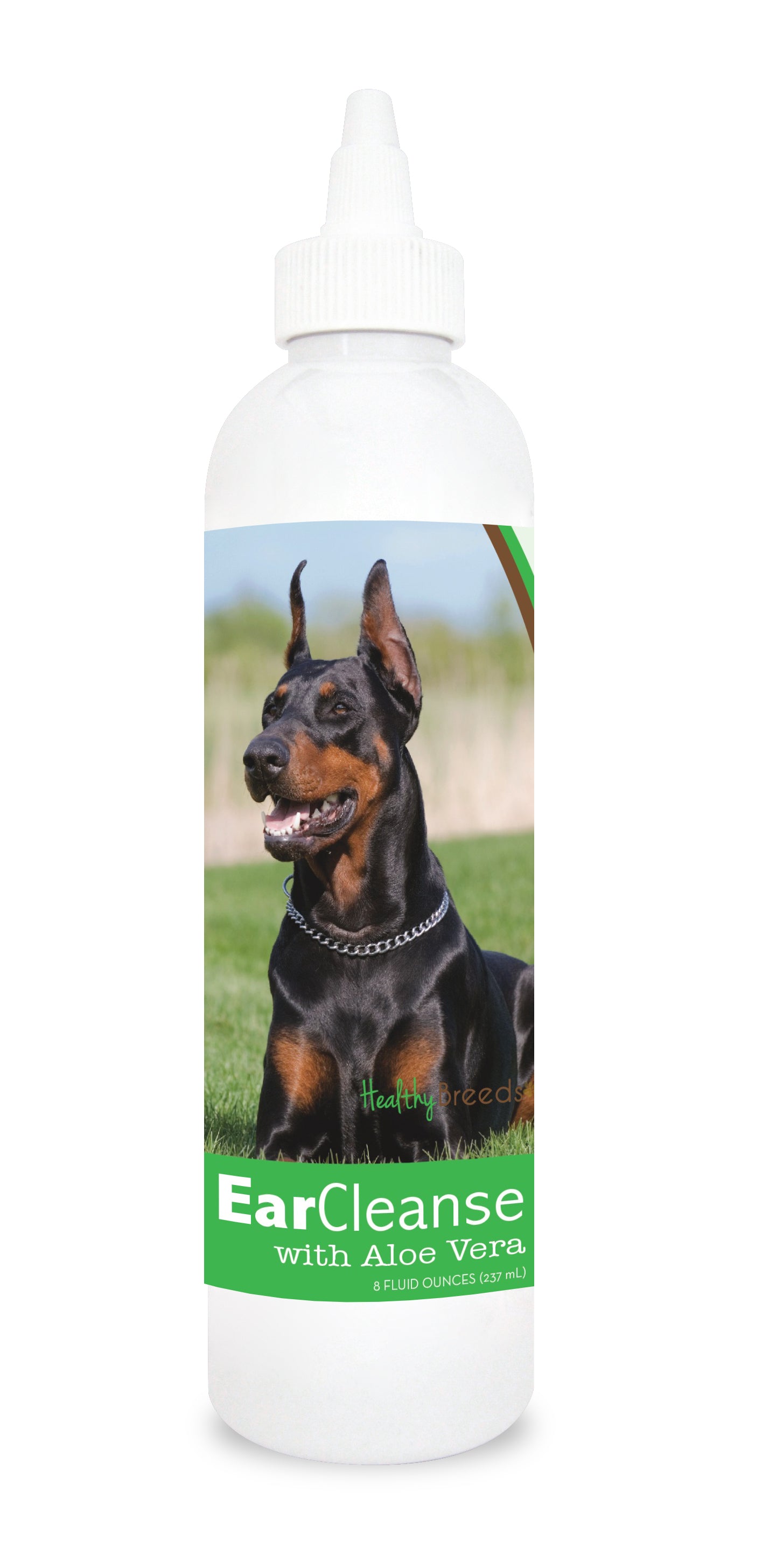 Healthy Breeds Doberman Pinscher Ear Cleanse with Aloe Vera Cucumber Melon 8 oz