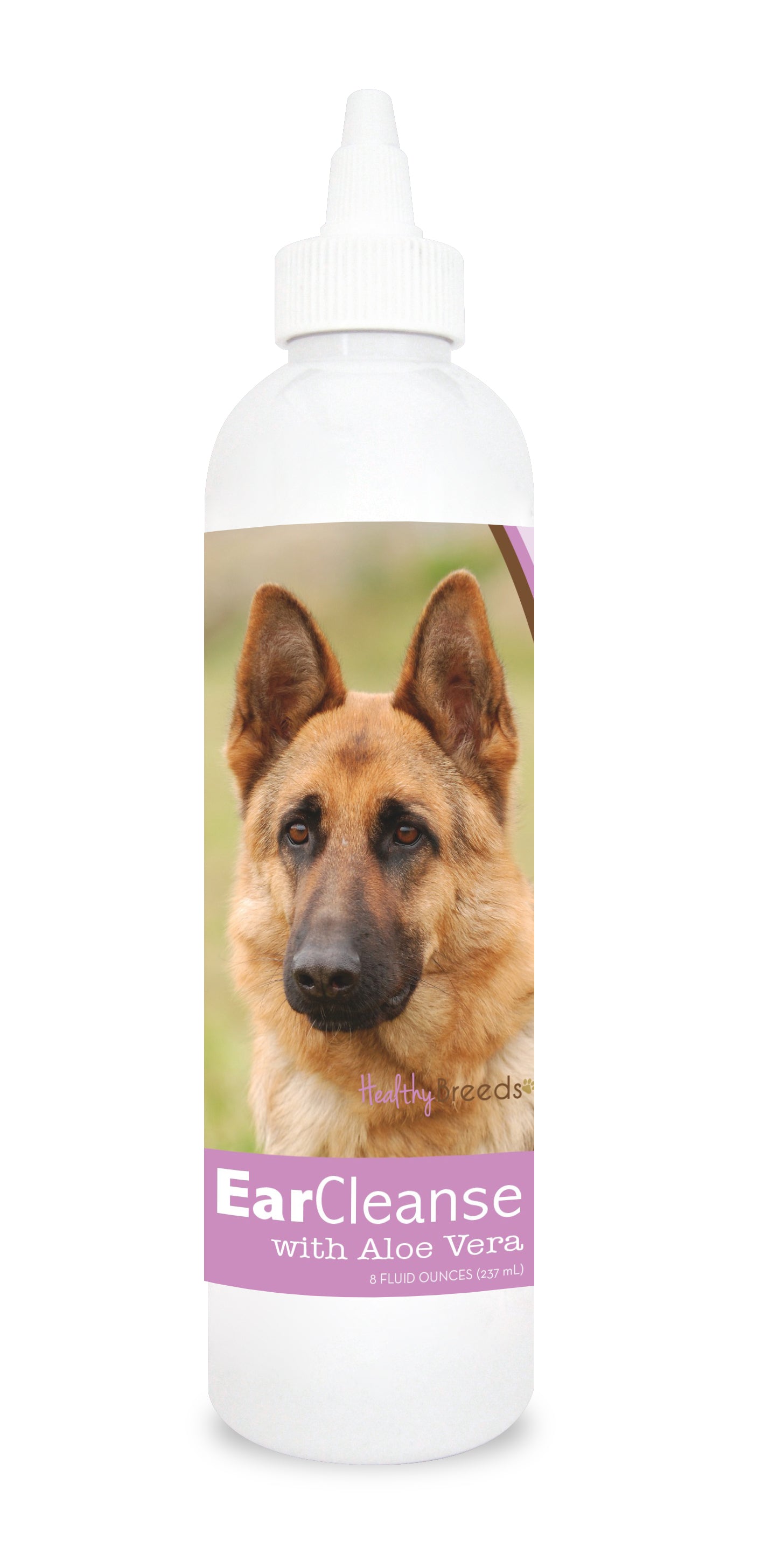 Healthy Breeds German Shepherd Ear Cleanse with Aloe Vera Sweet Pea and Vanilla 8 oz