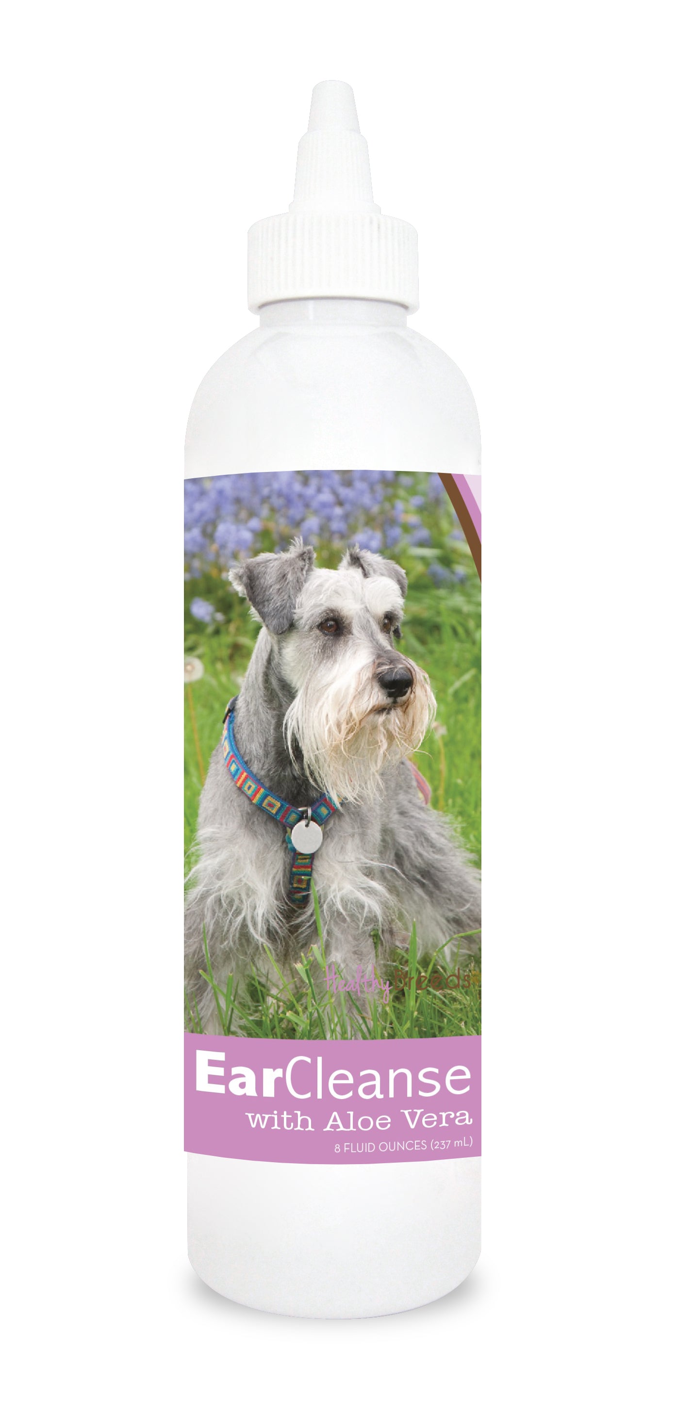 Healthy Breeds Miniature Schnauzer Ear Cleanse with Aloe Vera Sweet Pea and Vanilla 8 oz