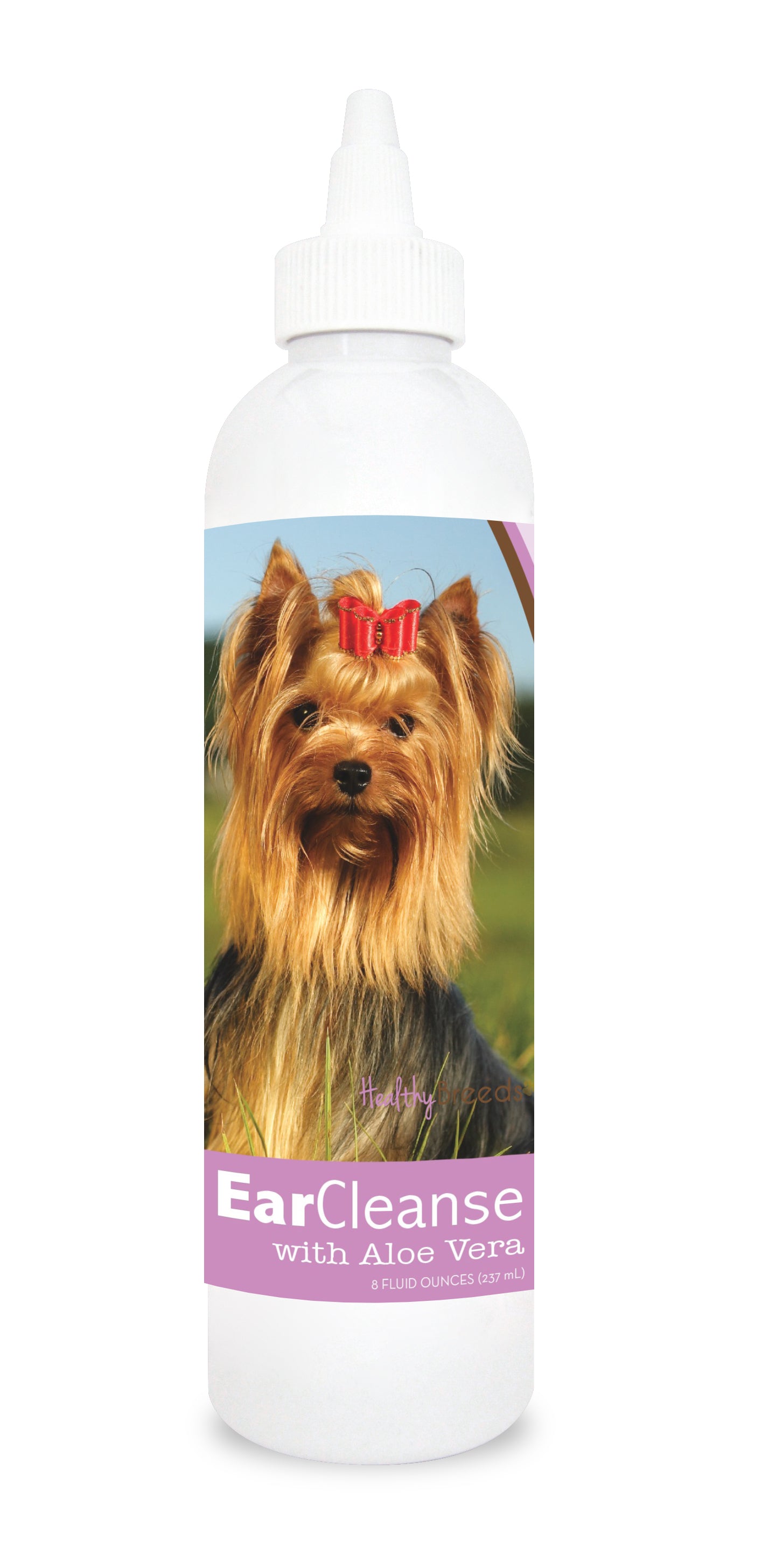 Healthy Breeds Yorkshire Terrier Ear Cleanse with Aloe Vera Sweet Pea and Vanilla 8 oz