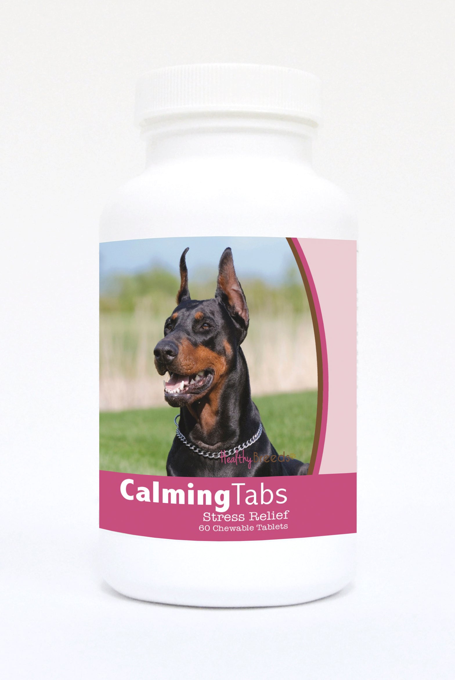Healthy Breeds Doberman Pinscher Natural Calming Support for Dogs 60 Count