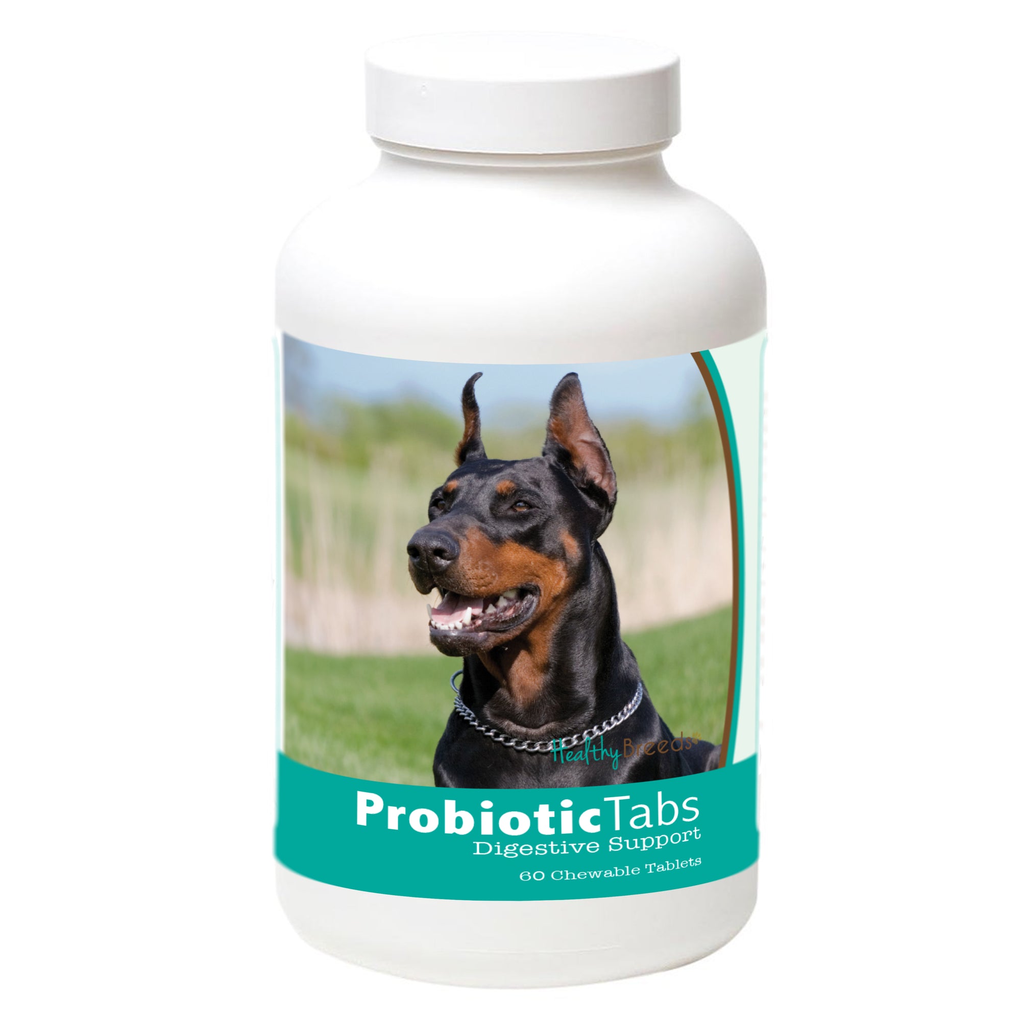 Healthy Breeds Doberman Pinscher Probiotic and Digestive Support for Dogs 60 Count