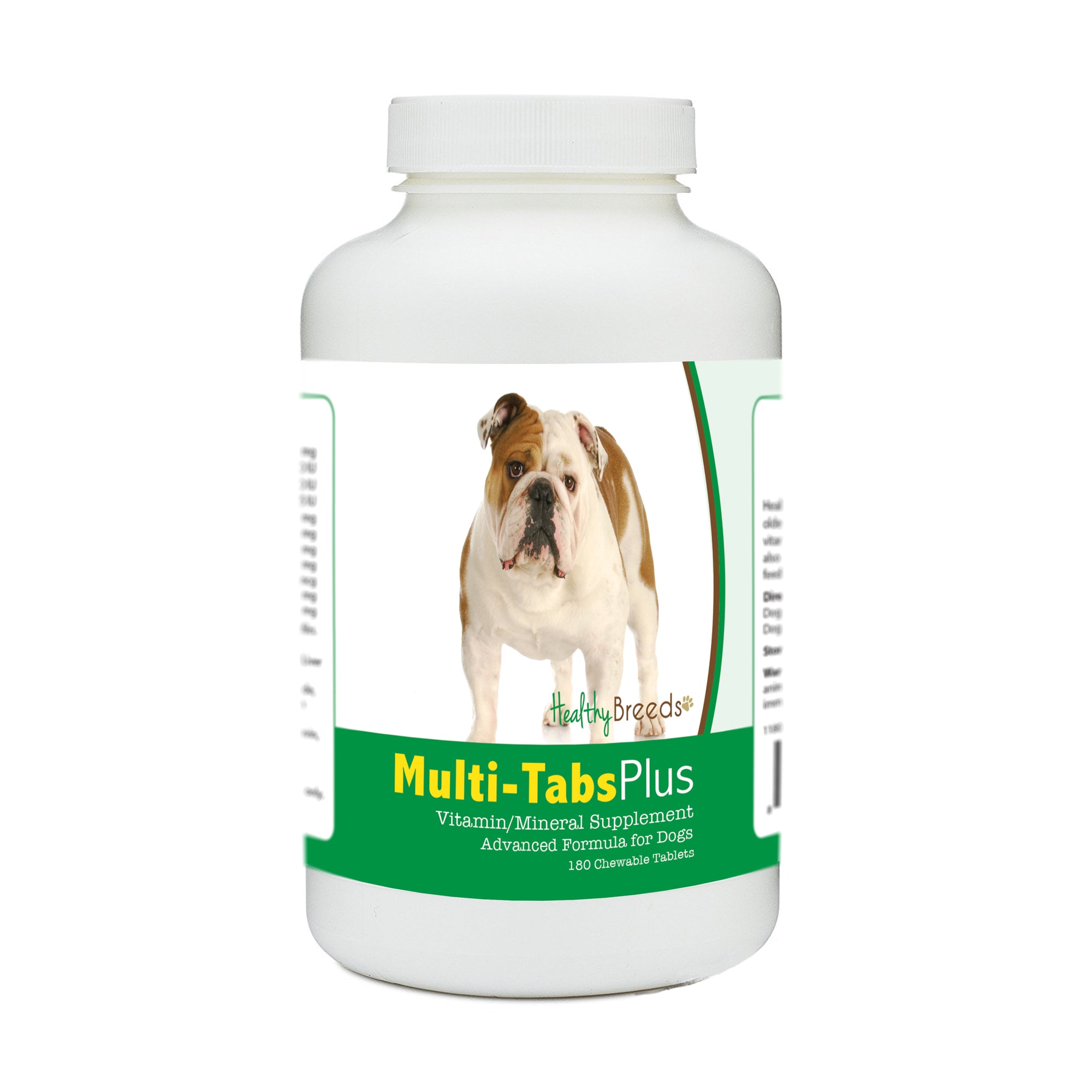 Healthy Breeds Bulldog Multi-Tabs Plus Chewable Tablets 180 Count