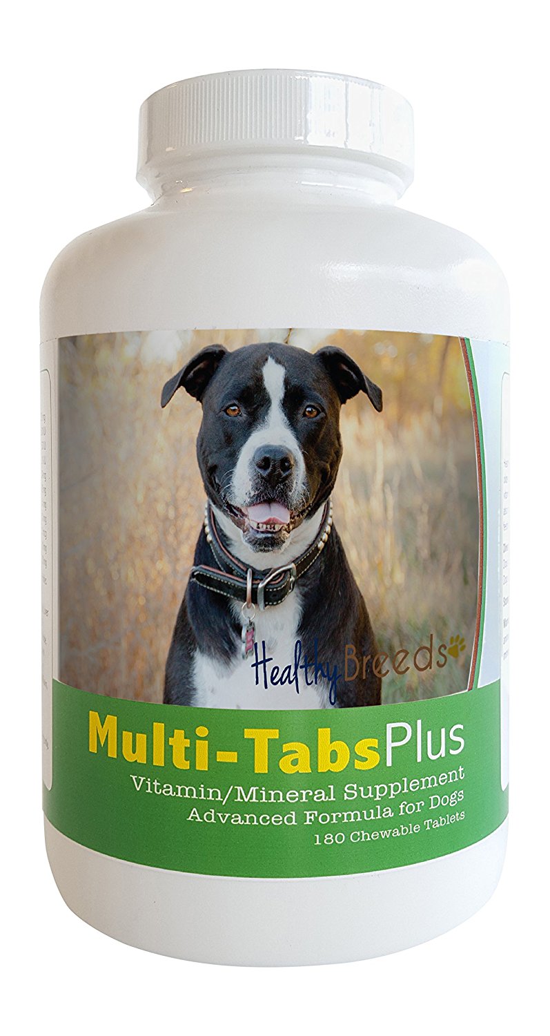 Healthy Breeds Pit Bull Multi-Tabs Plus Chewable Tablets 180 Count