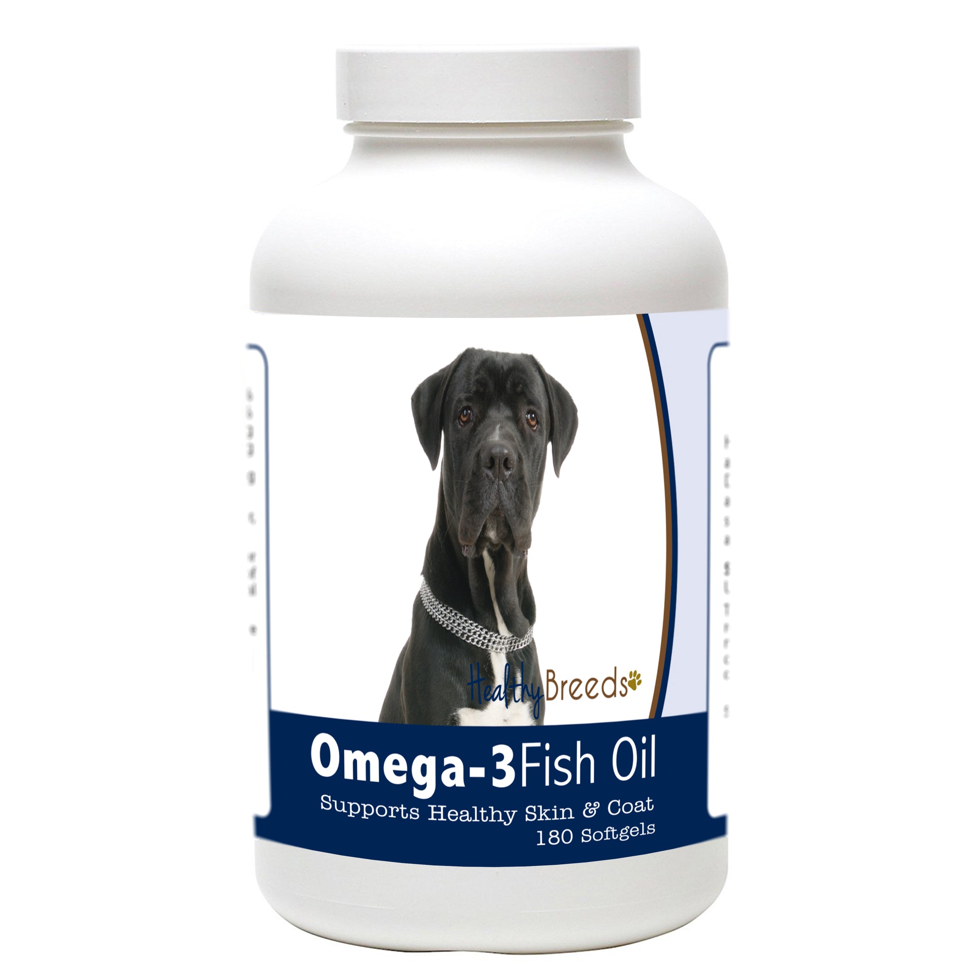 Healthy Breeds Cane Corso Omega-3 Fish Oil Softgels 180 Count