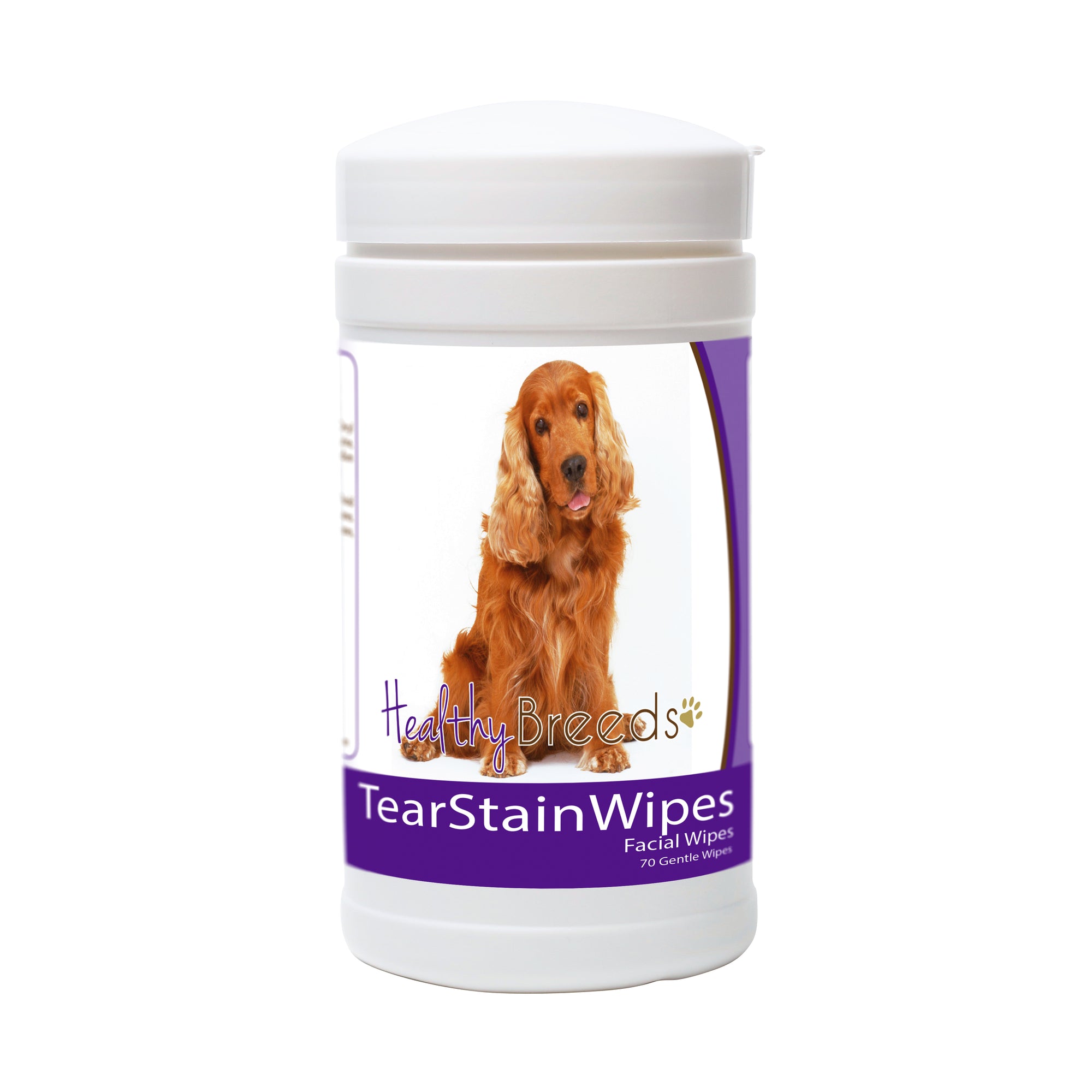 Healthy Breeds Cocker Spaniel Tear Stain Wipes 70 Count