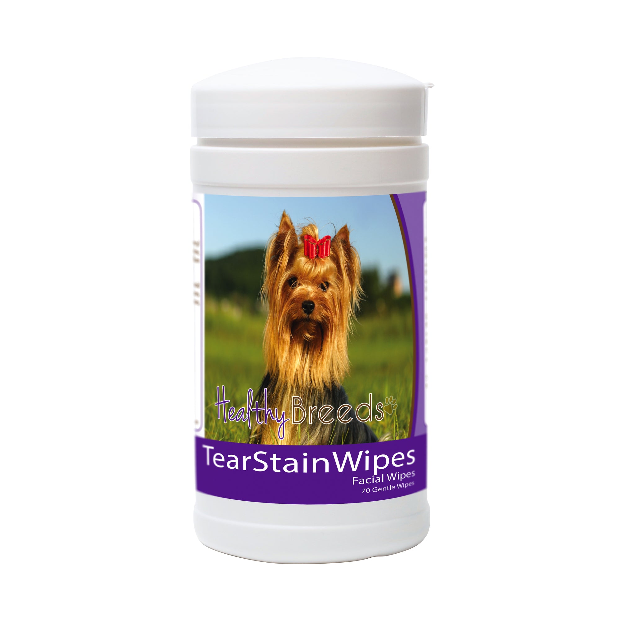 Healthy Breeds Yorkshire Terrier Tear Stain Wipes 70 Count