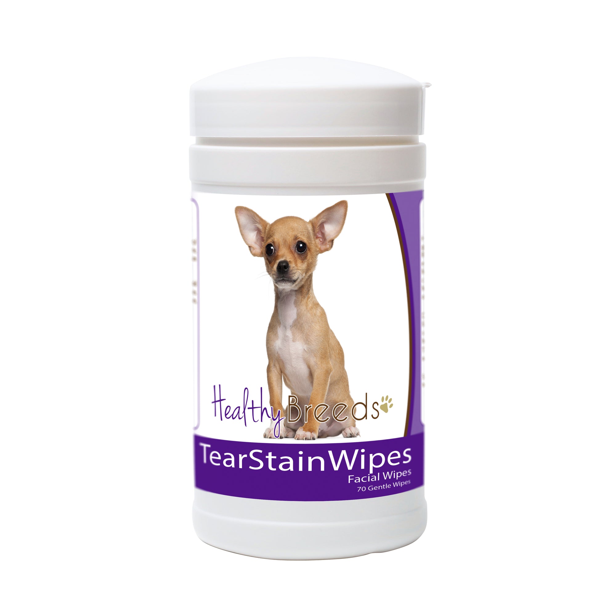 Healthy Breeds Chihuahua Tear Stain Wipes 70 Count