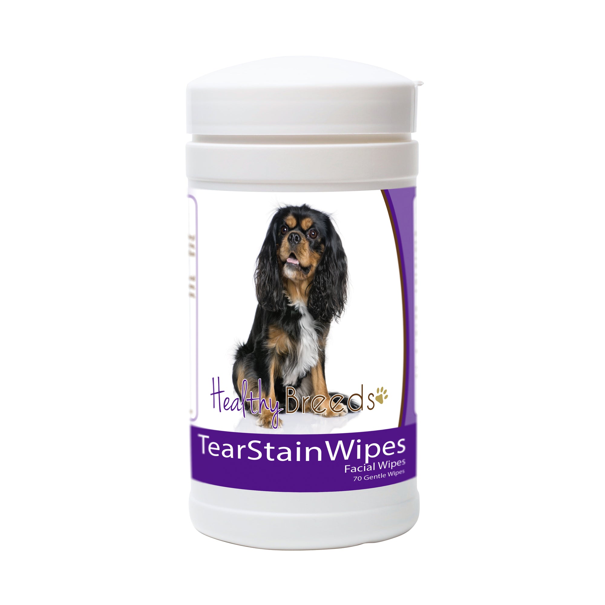 Healthy Breeds Cavalier King Charles Spaniel Tear Stain Wipes 70 Count
