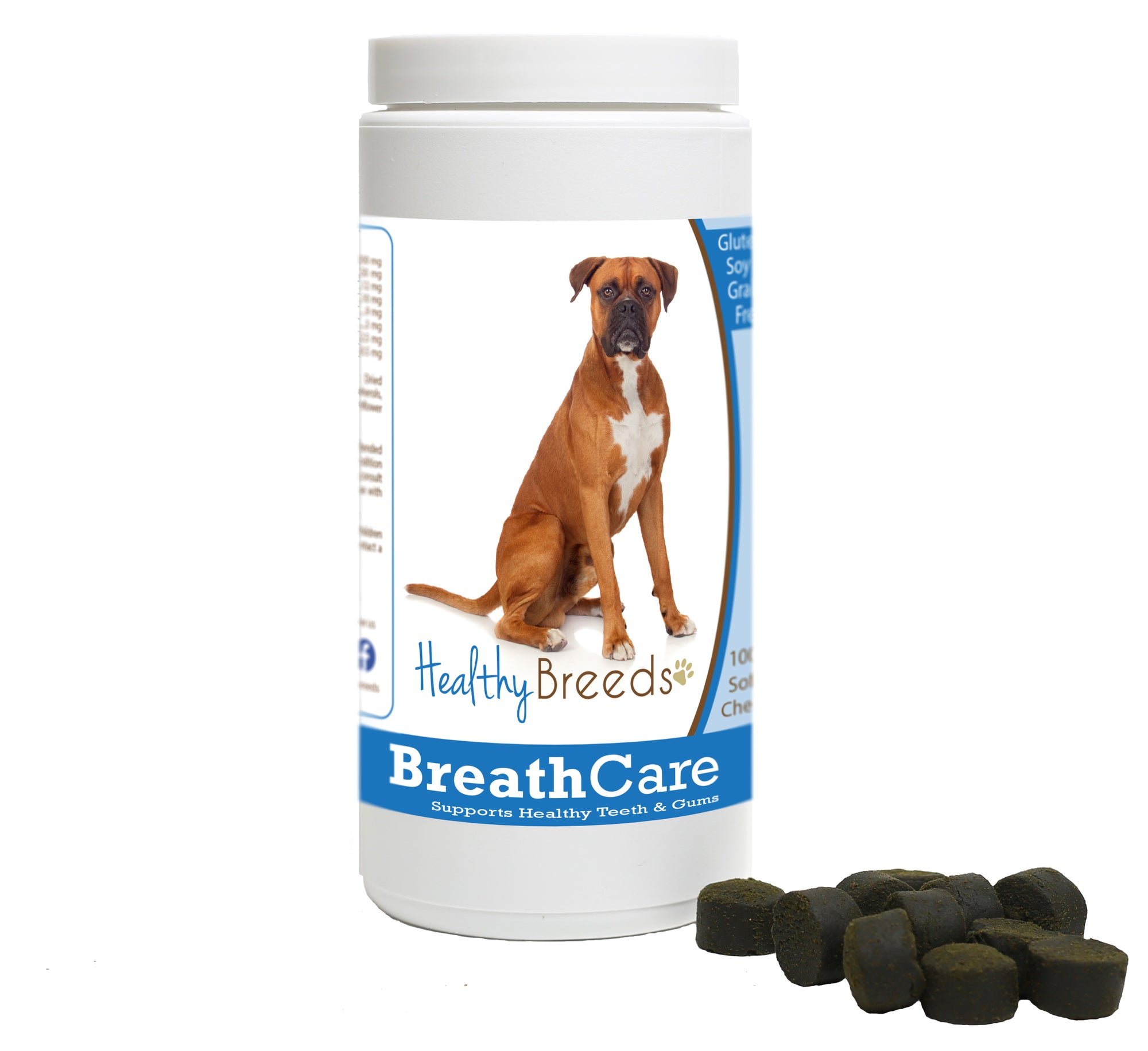Healthy Breeds Boxer Breath Care Soft Chews for Dogs 60 Count