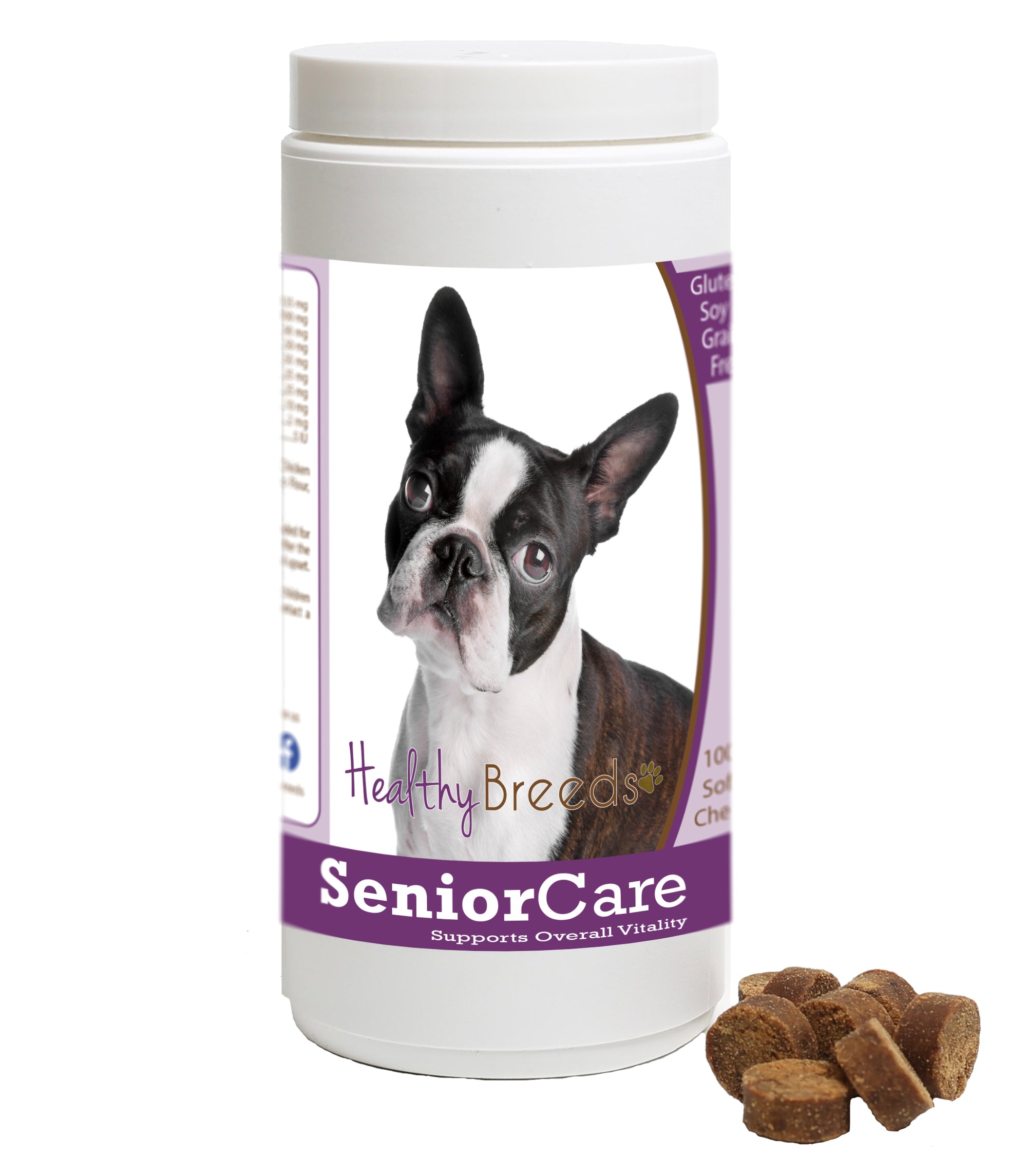 Healthy Breeds Boston Terrier Senior Dog Care Soft Chews 100 Count