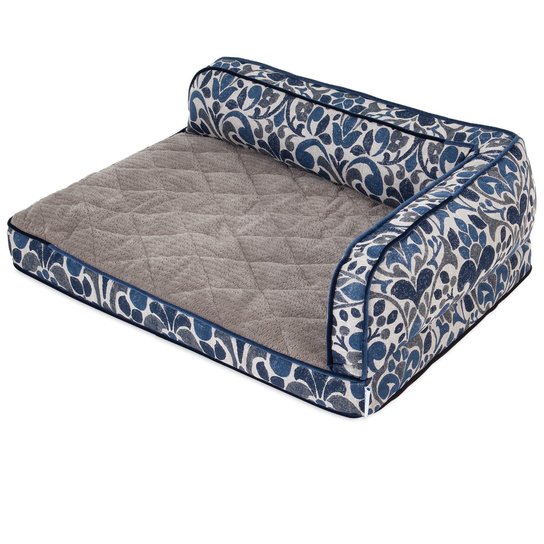 La-Z-Boy Blue Jacquard Sadie Orthopedic Sofa Bed