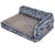 La-Z-Boy Blue Jacquard Sadie Orthopedic Sofa Bed