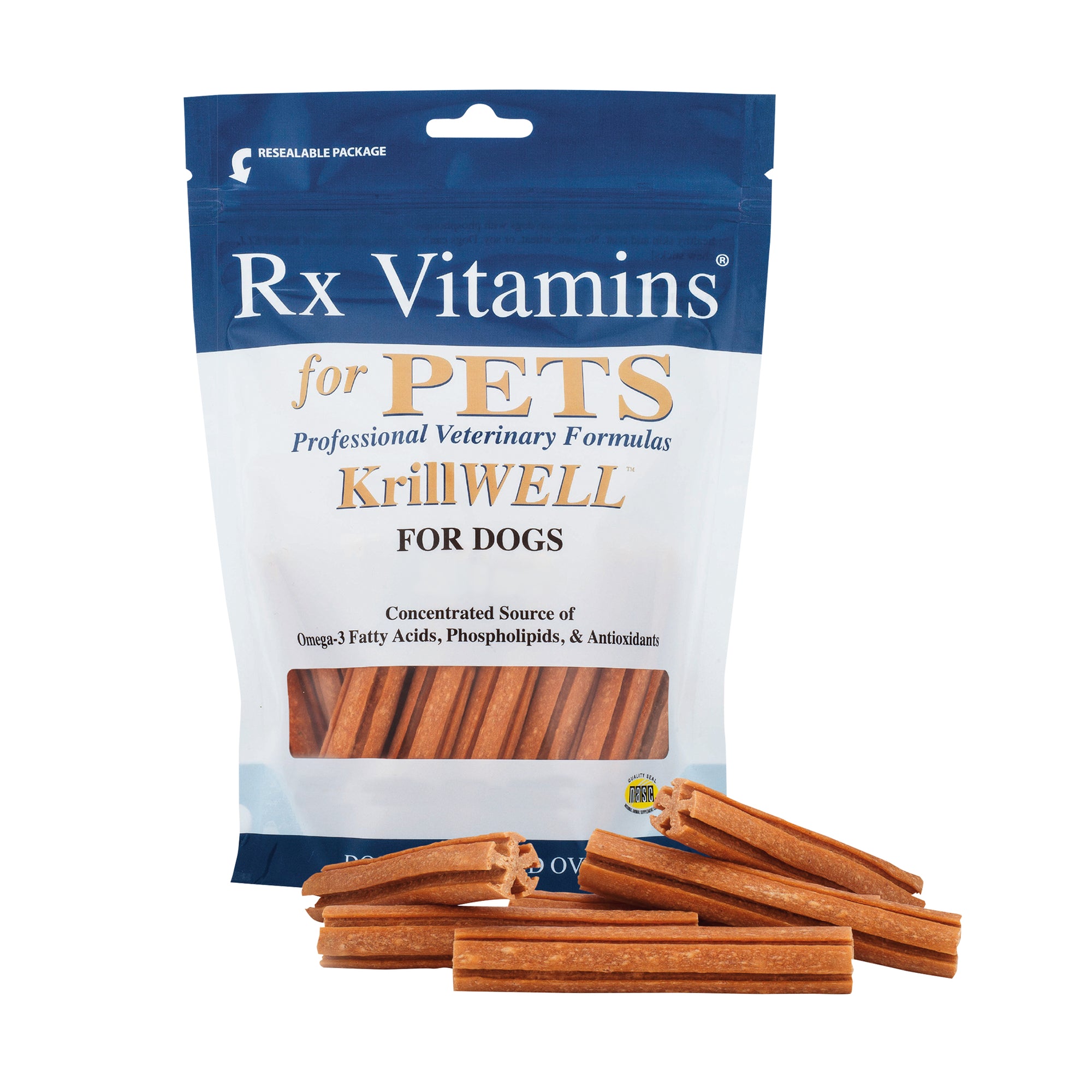 KRILLWELL LARGE CHEW STICKS (1250 mg)