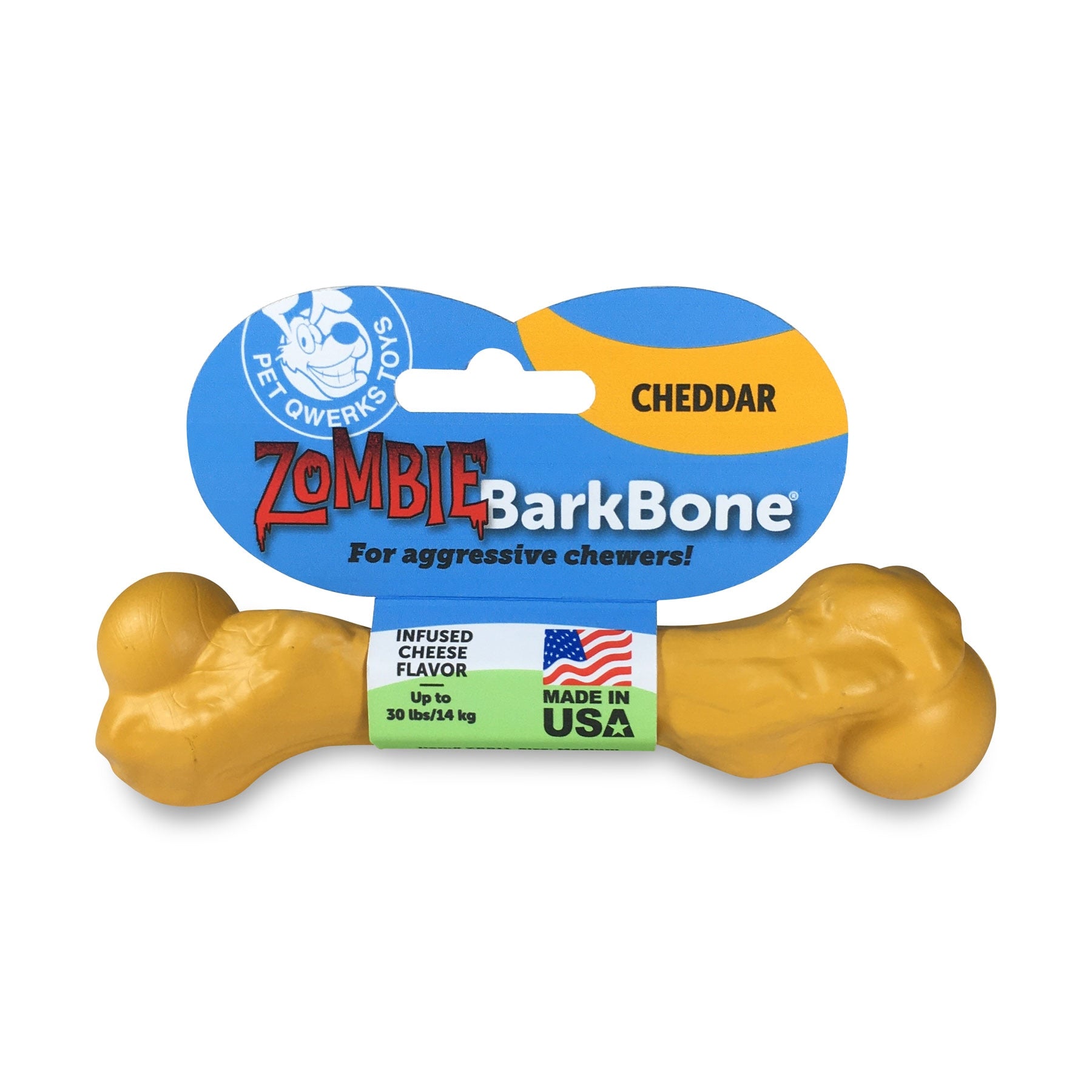 Pet Qwerks Zombie Cheddar Cheese BarkBone Dog Chew