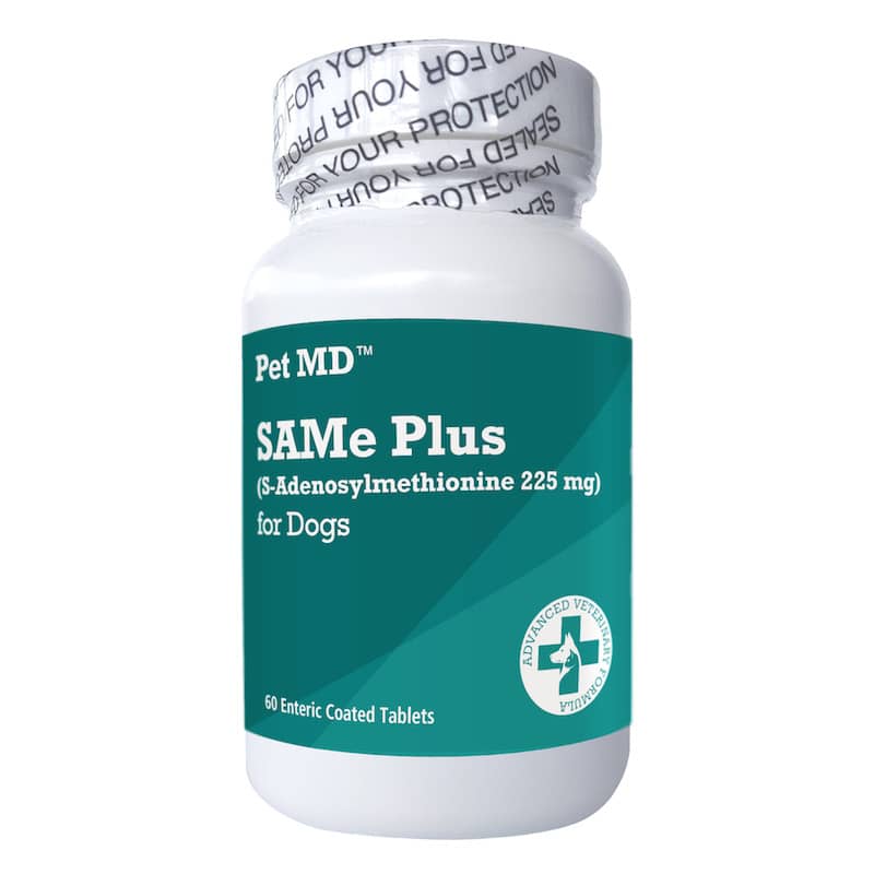 SAMe Plus S-Adenosyl 225MG Liver Supplement for Dogs - 60 Count